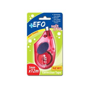EFO – Διορθωτική Ταινία Soft Grip 5mmx12m Κόκκινο (770602(r))