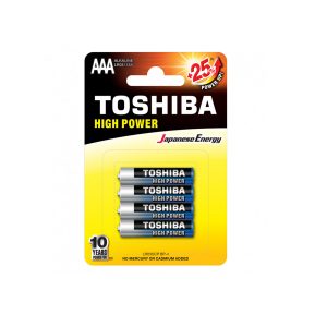 TOSHIBA – Μπαταρίες Αλκαλικές LR3 AAA (LR03GCPBP4)