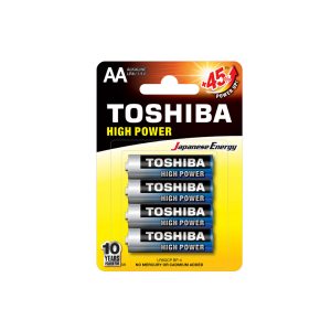TOSHIBA – Μπαταρίες Αλκαλικές LR6 AA (LR6GCPBP4)