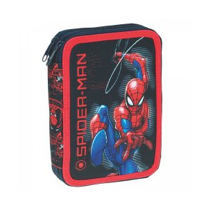 GIM – Κασετίνα Διπλή Γεμάτη Spiderman Logo (33702100)