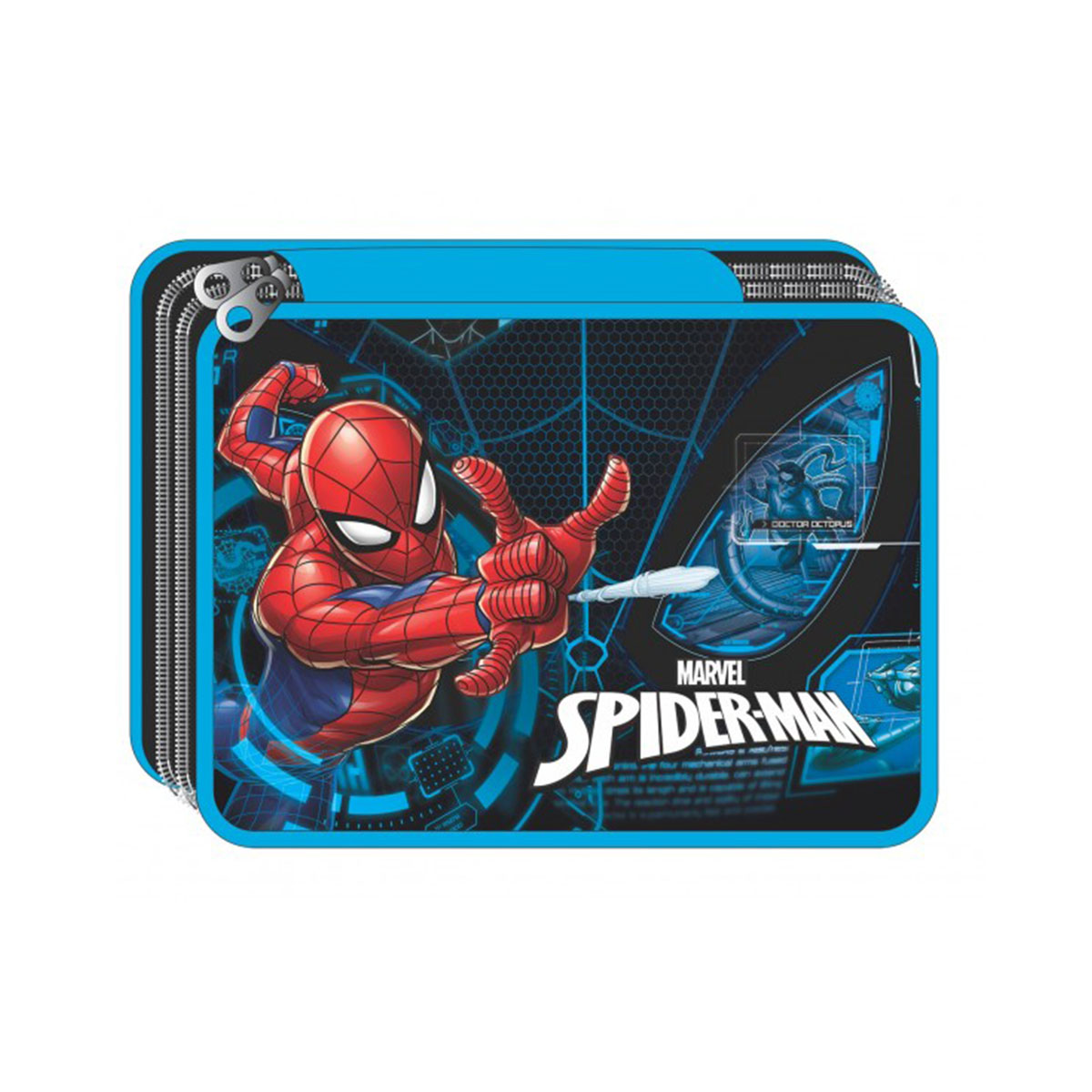 GIM – Κασετίνα Διπλή Γεμάτη Spiderman Digital (33703100)