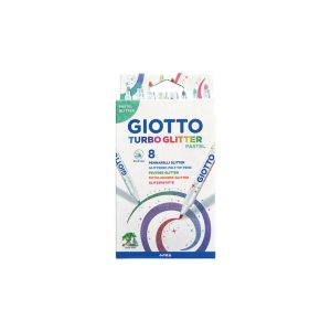 GIOTTO – Μαρκαδόροι Τurbo Glitter Pastel 8Tμχ