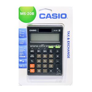 CASIO – Αριθμομηχανή MS 20B TAX (4971850090489)