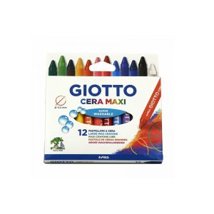 GIOTTO – Κηρομπογιές Χοντρές Cera Maxi 12Τμχ (000291200)