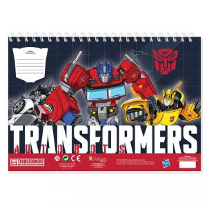 ΔΙΑΚΑΚΗΣ – Μπλοκ Ζωγραφικής Transformers 40ΦΥΛ Με Αυτοκόλληλα Και Στένσιλ (483213)